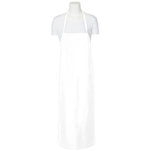 Delantal grande plástico blanco