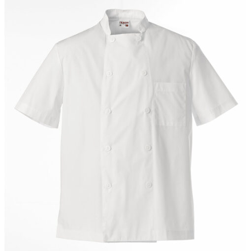 Chaqueta de cocina blanca tejido fresco