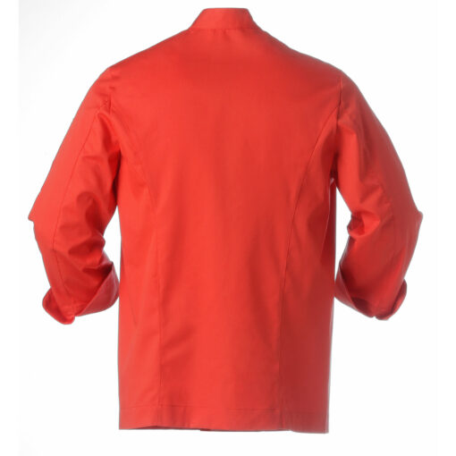 Chaqueta de cocina artel roja con cierres - Imagen 2