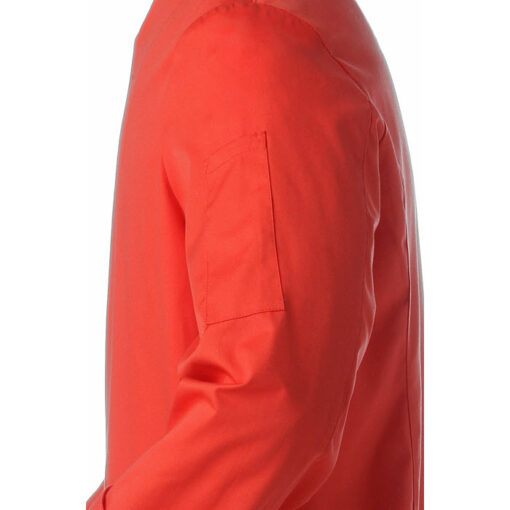 Chaqueta de cocina artel roja con cierres - Imagen 4