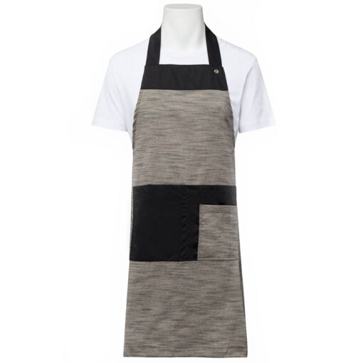 Delantal con peto negro vigoré