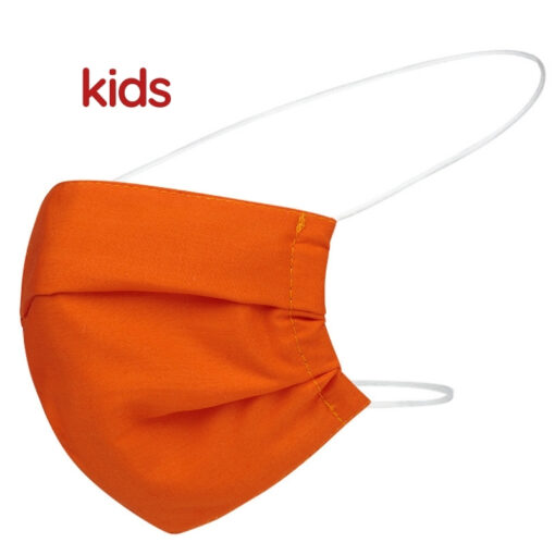Mascarilla infantil higiénica reutilizable naranja Certificada