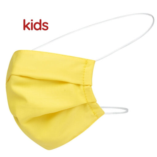 Mascarilla higiénica reutilizable infantil amarilla Certificada